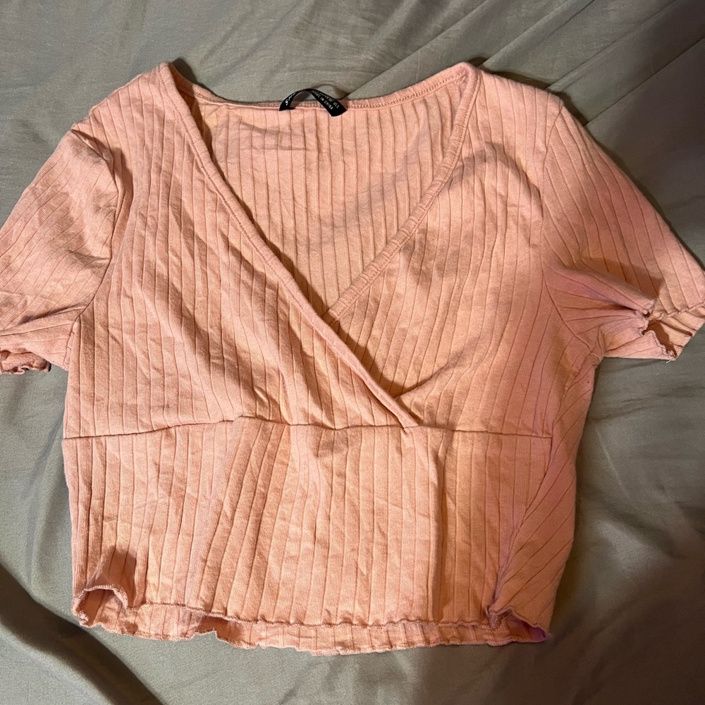 Shine crossover crop top